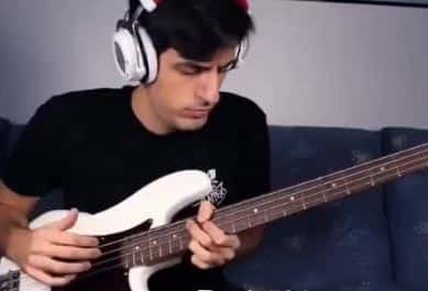 Davie 504 playing bass